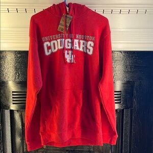 University of Houston Cougars Red Hoodie Men’s Medium Soft Feel New with Tags